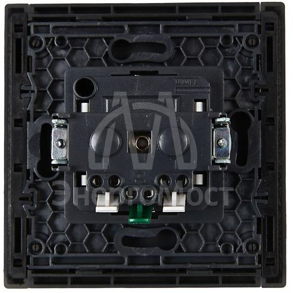 Розетка СП FORTE&amp;amp;PIANO FP314 16А с заземл. без защ. шторок безвинт. крепл. сер. IEK FP-R11-16-1-K03