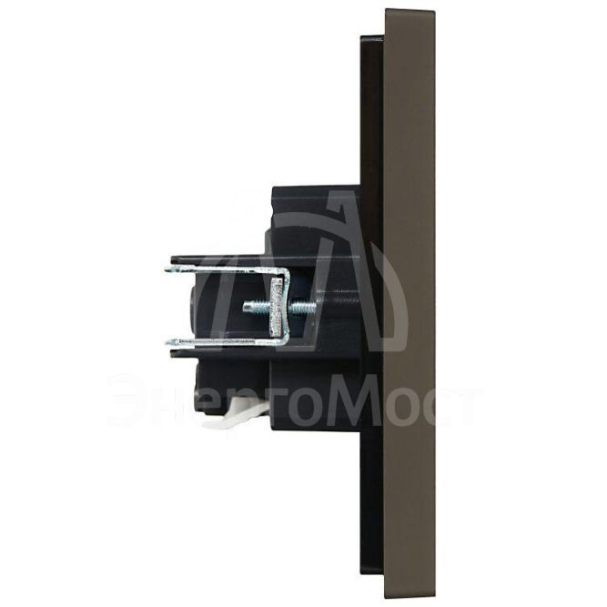 Розетка СП FORTE&amp;amp;PIANO FP314 16А с заземл. без защ. шторок безвинт. крепл. сер. IEK FP-R11-16-1-K03