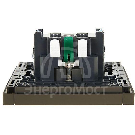 Розетка СП FORTE&amp;amp;PIANO FP314 16А с заземл. без защ. шторок безвинт. крепл. сер. IEK FP-R11-16-1-K03