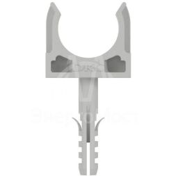 Держатель для труб (клипса) d20мм+дюбель с винтом DKC 51320