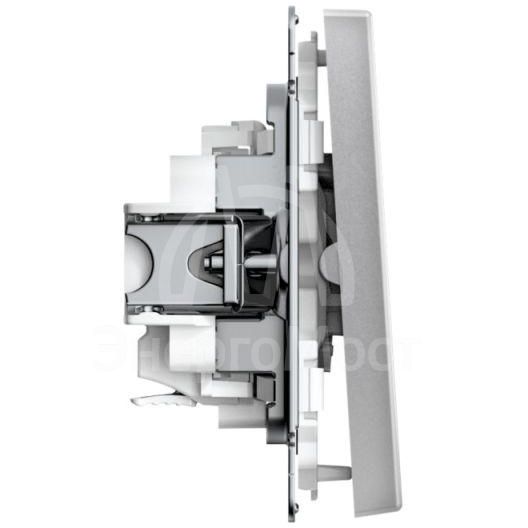 Выключатель 2-кл. ArtGallery 10AX быстрозажим. клем. механизм алюм. SE GAL000351S