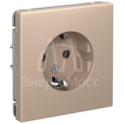 Розетка ArtGallery 16А с заземл. быстрозажим. клем. механизм песочн. SE GAL001243S