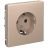 Розетка ArtGallery 16А с заземл. быстрозажим. клем. механизм песочн. SE GAL001243S