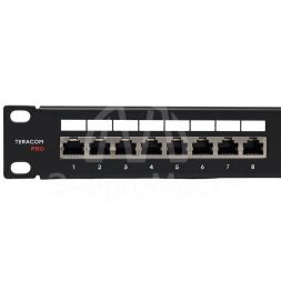 Патч-панель TERACOM PRO 19дюйм кат.5E 1U полный экран STP 24 порта RJ-45 Dual IDC с органайзером EKF TRP-PPNL-5ESTP-1U24