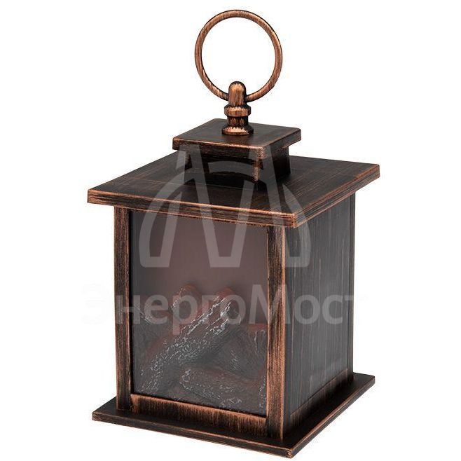 Камин светодиодный &amp;quot;Кантри&amp;quot; с эффектом живого огня 12х12х18.5см батарейки 3хАА (не в комплекте) NEON-NIGHT 511-031