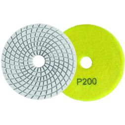 Алмазный гибкий шлифовальный круг 100мм, Р200, мокрое шлифование Вихрь