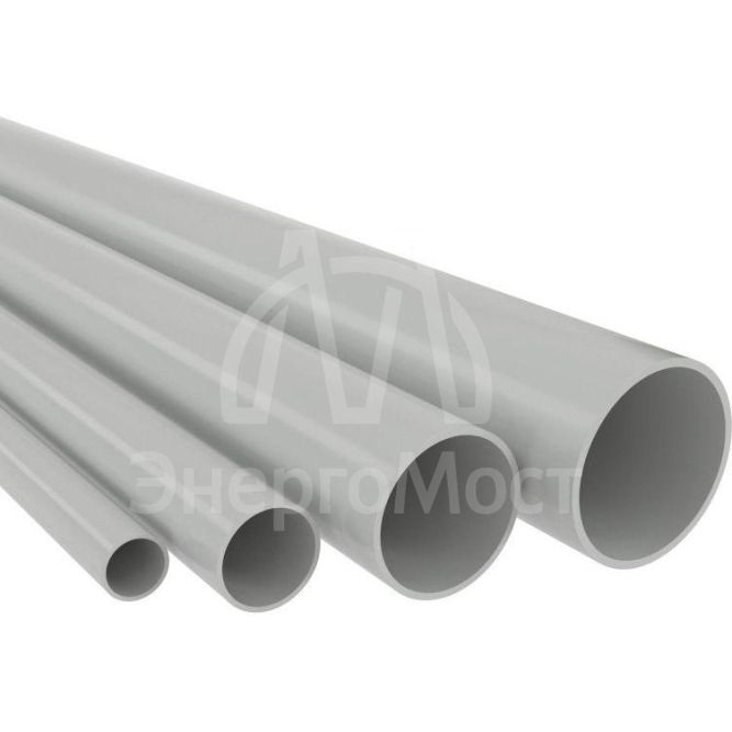 Труба ПВХ гладкая жесткая легкая d50мм (дл.3м) сер. DKC 63950