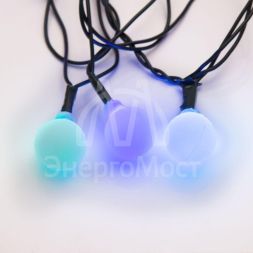 Гирлянда &amp;quot;LED-Шарики&amp;quot; 5м d=18мм 30LED RGB темно-зел. провод 3.6Вт 220В IP20 NEON-NIGHT 303-549