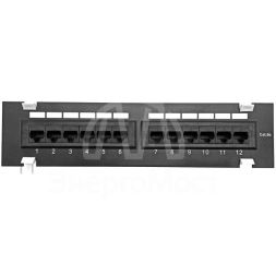 Патч-панель настенная 12 портов RJ45 UTP кат.5E TOKOV ELECTRIC TKE-WMPP-5E-1U-12P-UTP