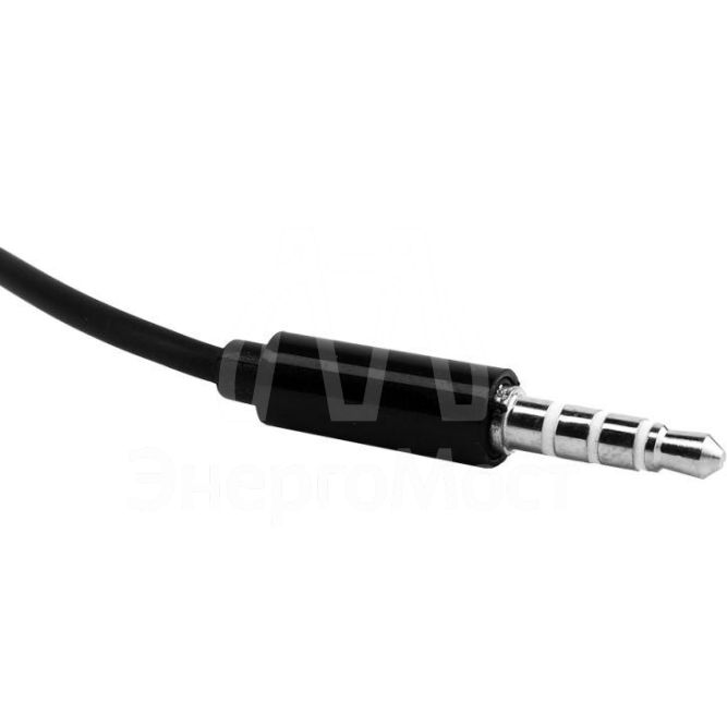 Наушники вкладыши с микрофоном проводные ELX-WHP01-C02 3.5мм 1.2м коробка черн. Ergolux 15282