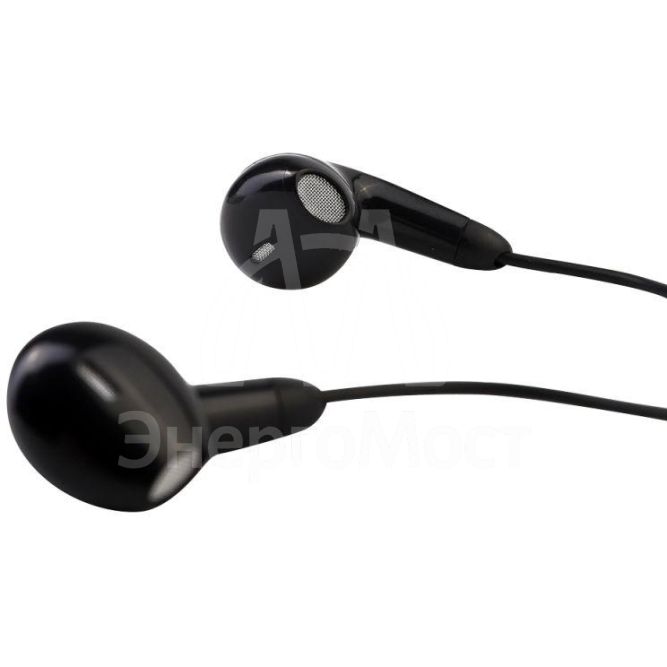 Наушники вкладыши с микрофоном проводные ELX-WHP01-C02 3.5мм 1.2м коробка черн. Ergolux 15282
