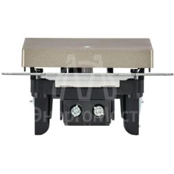 Выключатель 1-кл. СП BRITE ВС10-1-1-БрШ 10А с инд. шампань IEK BR-V10-1-10-K37