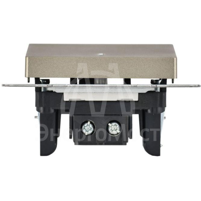 Выключатель 1-кл. СП BRITE ВС10-1-1-БрШ 10А с инд. шампань IEK BR-V10-1-10-K37