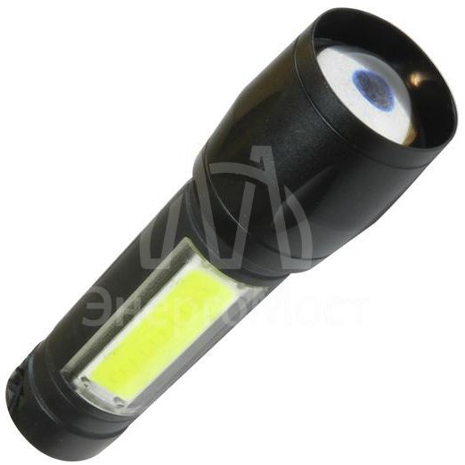 Фонарь 3Вт ХРЕ 3Вт СОВ литий 600mAh Micro USB шнур КОСМОС KocAc1011Lith