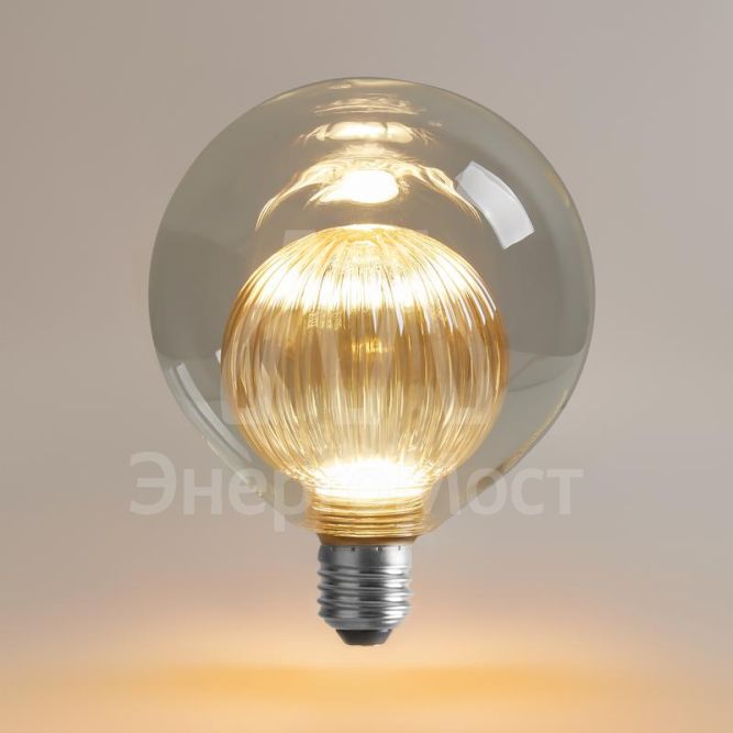 Лампа светодиодная филаментная Loft 271 G125G8027 4Вт 3000К E27 Voltega 8572