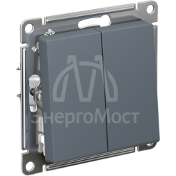 Переключатель перекрестный 2-кл. AtlasDesign 2хсх.7 10АХ механизм грифель SE ATN000773