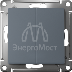 Переключатель перекрестный 2-кл. AtlasDesign 2хсх.7 10АХ механизм грифель SE ATN000773