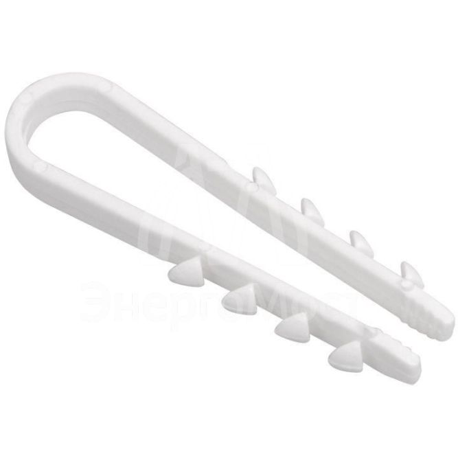 Дюбель-хомут 19-25мм нейлон бел. (уп.100шт) IEK UHH35-19-25-100