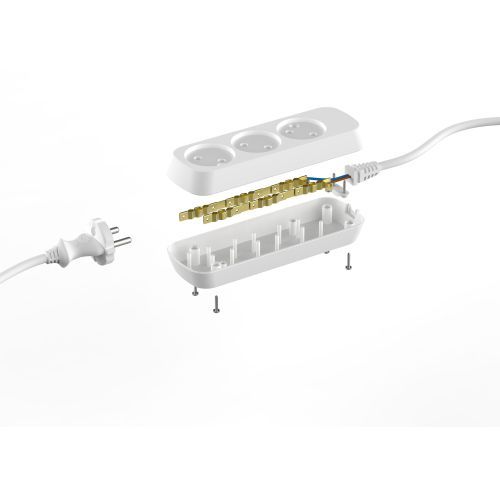 Удлинитель электрический UDL-6-350 Greenline 3 розетки без заземления 5м ШВВП 2х0.75кв.мм Эра Б0065070