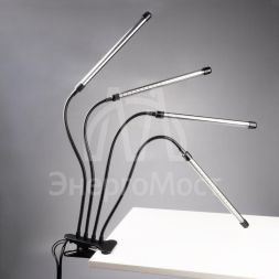 Светильник светодиодный «КРИСТАЛЛ» CTL2-USB-bl Agro для растений спектр 4 плафона по 10Вт на прищепке пульт на шнуре IP40 красн./син. ФАZА 5068810