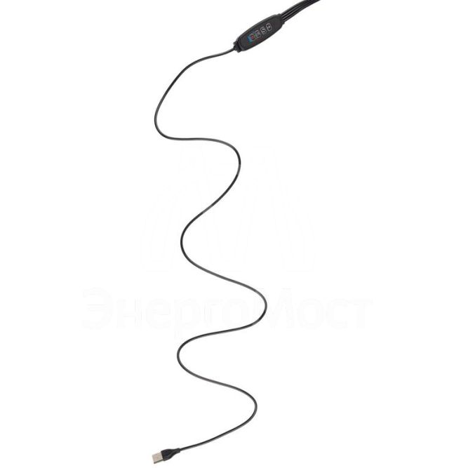 Светильник светодиодный «КРИСТАЛЛ» CTL2-USB-bl Agro для растений спектр 4 плафона по 10Вт на прищепке пульт на шнуре IP40 красн./син. ФАZА 5068810