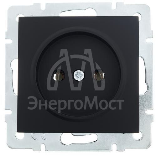 Розетка 1-м СП Vesna без заземл. ПБТ механизм черн. бархат LEZARD 742-4288-121B