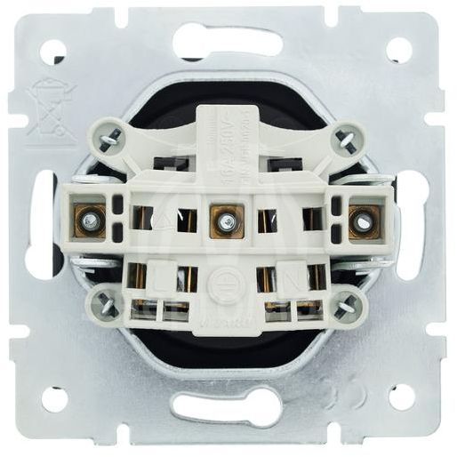 Розетка 1-м СП Vesna без заземл. ПБТ механизм черн. бархат LEZARD 742-4288-121B