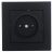 Розетка 1-м СП Vesna без заземл. ПБТ механизм черн. бархат LEZARD 742-4288-121B