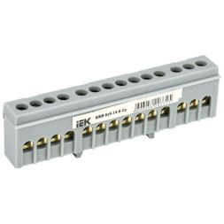 Шина L "фаза" в корп. изоляции на DIN-рейку ШНИ-6х9-14-К-Ср IEK YNN10-69-14KD-K02