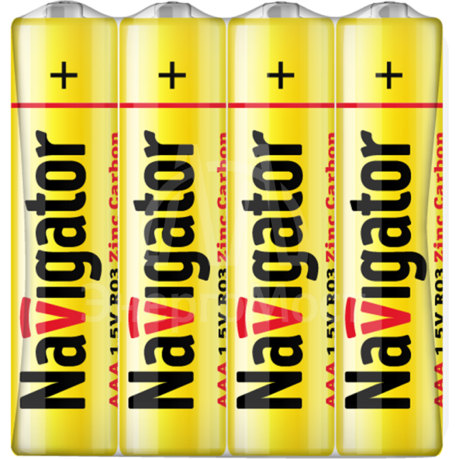 Элемент питания солевой 94 757 NBT-NS-R03-SH4 (шринка 4шт) Navigator 94757