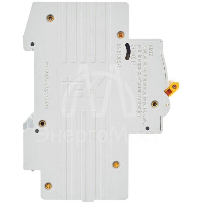 Выключатель автоматический дифференциального тока 2п C 20А 30мА тип AC 4.5кА АД-12 IEK MAD10-2-020-C-030