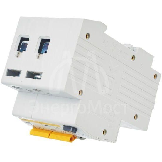 Выключатель автоматический дифференциального тока 2п C 20А 30мА тип AC 4.5кА АД-12 IEK MAD10-2-020-C-030