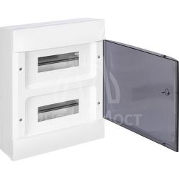 Щиток пластиковый навесной Practibox S 2х12 дым. дверь Leg 135612