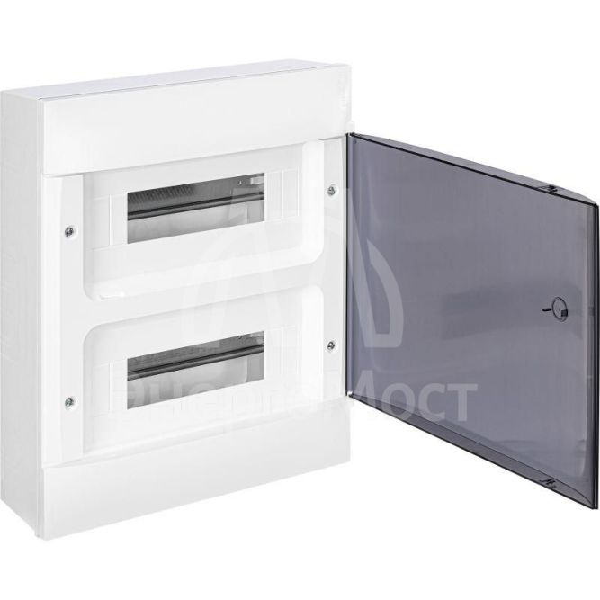 Щиток пластиковый навесной Practibox S 2х12 дым. дверь Leg 135612