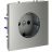 Розетка 1-м СП S70 16А с заземл. механизм сталь Voltum VLS040105