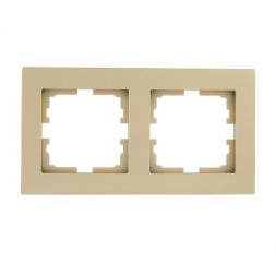 Рамка 2-м VESNA горизонт. без вставки зол. LEZARD 742-3600-147