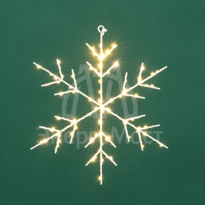 Фигура светодиодная подвесная &amp;quot;Снежинка&amp;quot; на метал. каркасе тепл. бел. Neon-Night 501-056