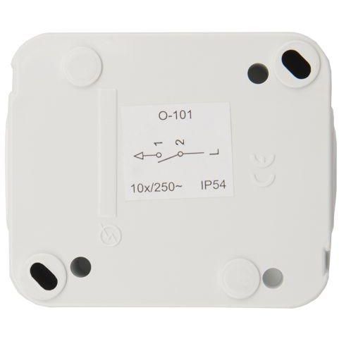 Переключатель проходной ОП Mini OG IP54 бел. Kranz KR-78-0603