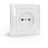 Розетка 1-м СП AVA 16А IP20 без заземл. без защ. шторок в сборе бел. TOKOV LIGHT TKL-AV-R1F-C01