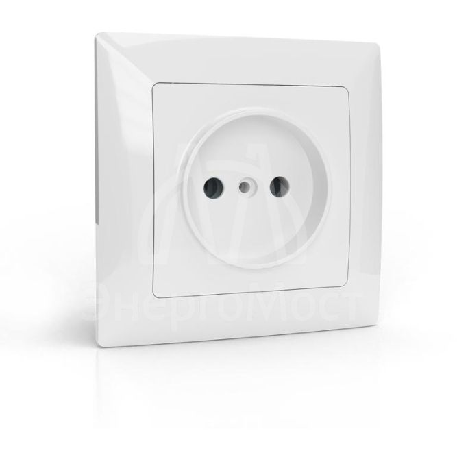 Розетка 1-м СП AVA 16А IP20 без заземл. без защ. шторок в сборе бел. TOKOV LIGHT TKL-AV-R1F-C01