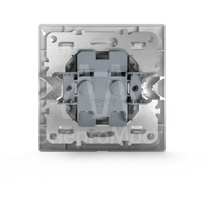 Розетка 1-м СП AVA 16А IP20 без заземл. без защ. шторок в сборе бел. TOKOV LIGHT TKL-AV-R1F-C01