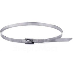 Хомут кабельный 4.6х240 нерж. сталь AISI 304 серебр. (уп.50шт) DKC 27405