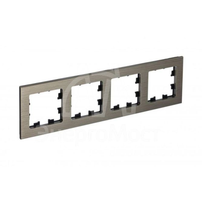 Рамка 4-м AtlasDesign Nature металл латунь SchE ATN312204