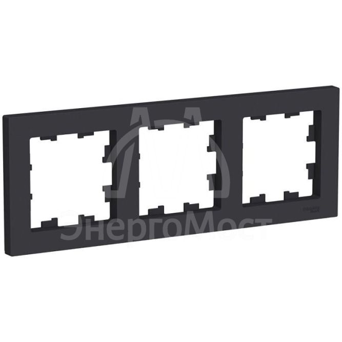 Рамка 3-м AtlasDesign универс. карбон SE ATN001003