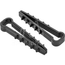 Дюбель-хомут d5-8мм для плоского кабеля нейлон черн. (уп.100шт) PROxima EKF plc-nccf-5x8b