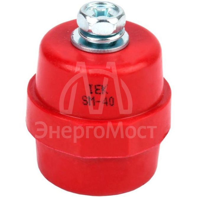 Изолятор SM40 (М8) силовой с болтом IEK YIS11-40-12-B