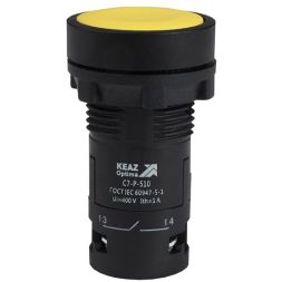 Кнопка OptiSignal Compact D22 С7-P-510 желт. 1НО XB7NA51 КЭАЗ 362034