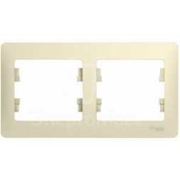 Рамка 2-м Glossa горизонт. беж. SchE GSL000202