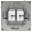 Розетка компьютерная 2-м KANT RJ45 кат.5E без шторки ванильн. марципан DKC 7015664