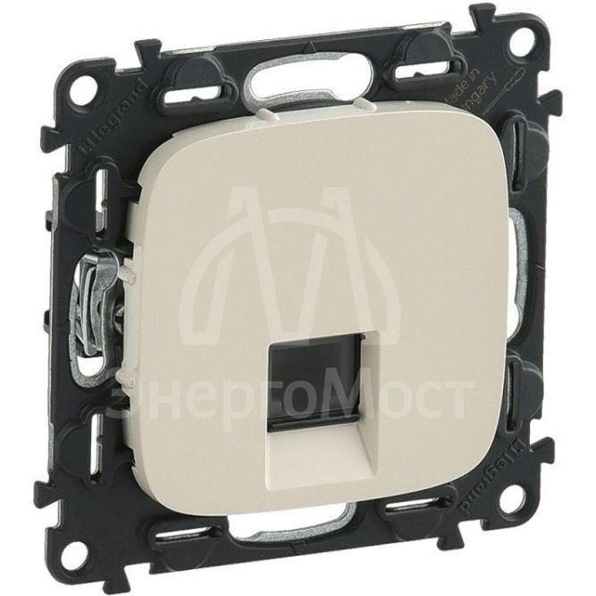 Механизм розетки телефонной Valena Allure 1 выход RJ11 с лиц. панелью сл. кость Leg 753838